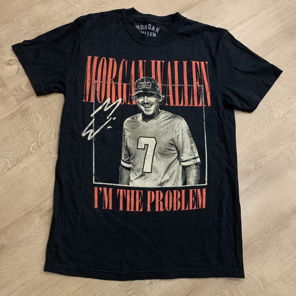 Morgan Wallen 2025 I’m The Problem Tour T-Shirt Mens Small Double Sided Official